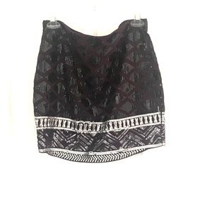 Express sequin skirt